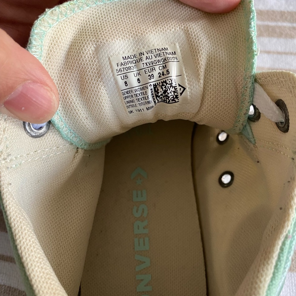Converse Mint Green All Star Sneakers - Picture 9 of 9